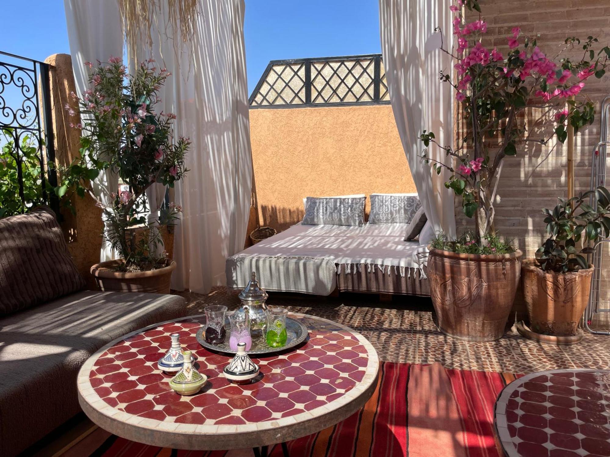 Riad Palmier Fleuri Marrakesch Exterior foto